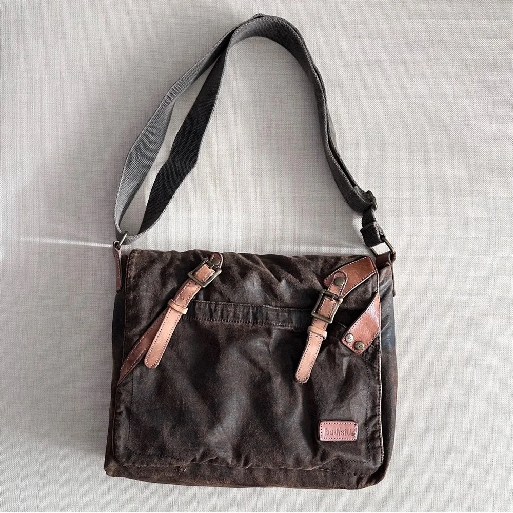 Bed Stu Declan Waxed Canvas Messenger Bag - Picture 3 of 13